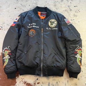 Vintage Bomber Ma 1 Jacket - Etsy