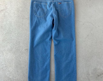 Vintage 1970s Lee Polyester Cotton Jeans 35x30