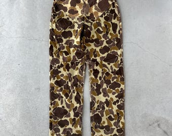 Vintage 1960s 1970s Game Ranger Duck Beo Gam Camo Fatigue Cotton 