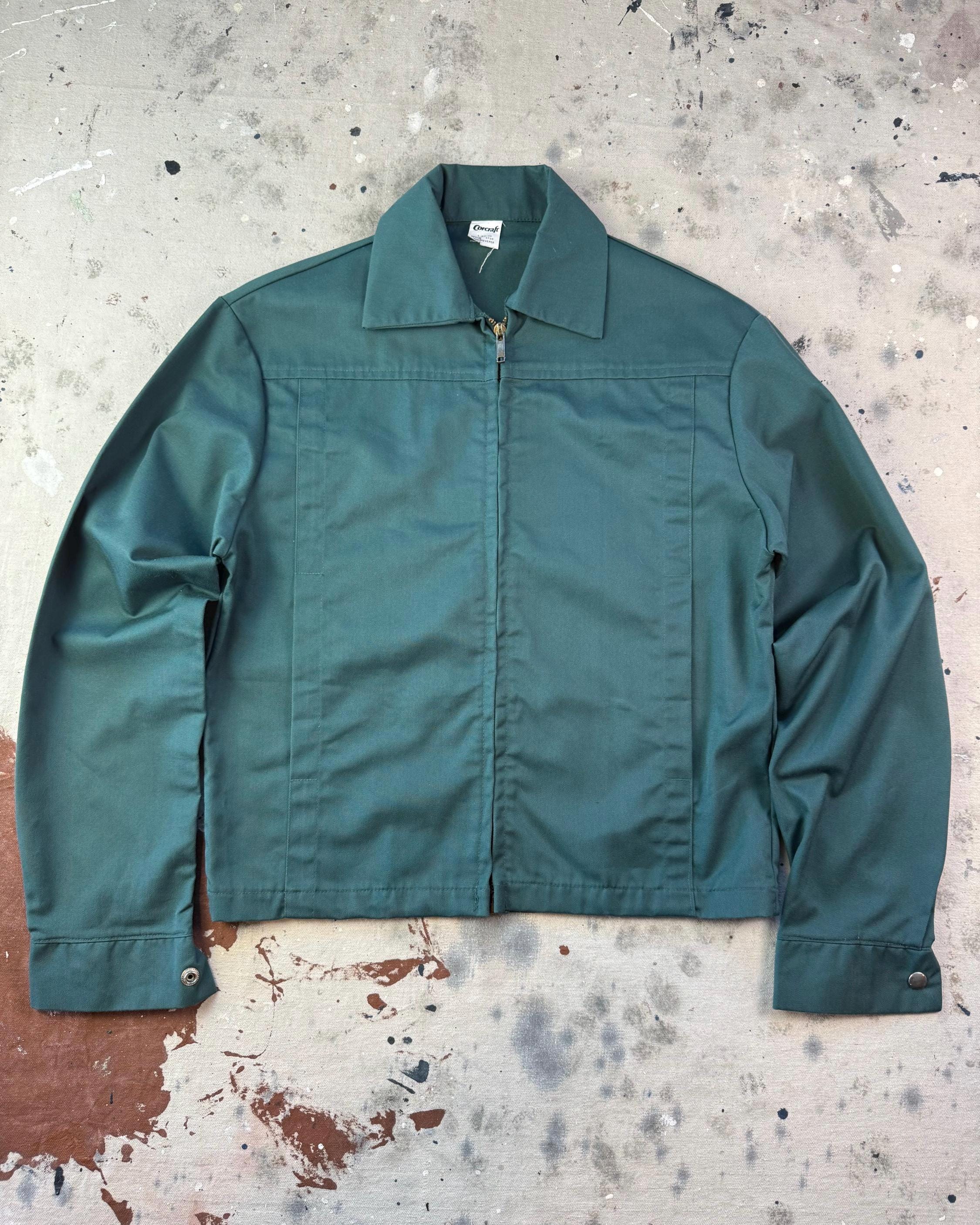 Vintage 1970s Corcraft Green Gas Workwear Jacket - Small - Etsy Israel