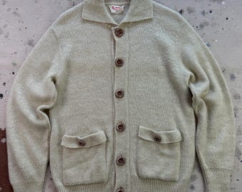 Vintage 60s/70s SEARS Acrylic/mohair Wool Cardigan Sweater Sz M - Etsy