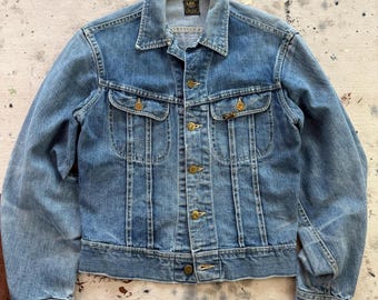 Vintage 60's 70's LEE 101-J Sanforized Denim Jacket - Etsy