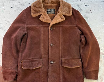 Vintage Sears Fieldmaster Jacket Mens 40 Regular Suede Leather
