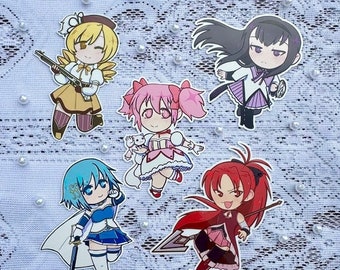 Pegatinas de Madoka Magica de 3" x 4"