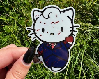 Hello Kitty Patrick Bateman Sticker