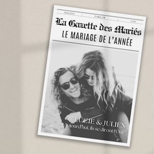 DIY WEDDING GAZETTE wedding invitation editable wedding invitation wedding invitation wedding announcement wedding gazette