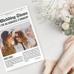 PEDIDO DE GAZETTE Pedido de presente de casamento de dama de honra melhor amigo surpresa pedido de dama de honra de casamento para dama de honra