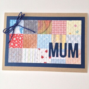 Handmade Mother's Day Card - Paper Patchwork Quilt