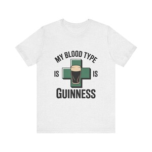 Meine Blutgruppe ist Guinness Retro St Patrick's Day Pub Shirt Bild 3