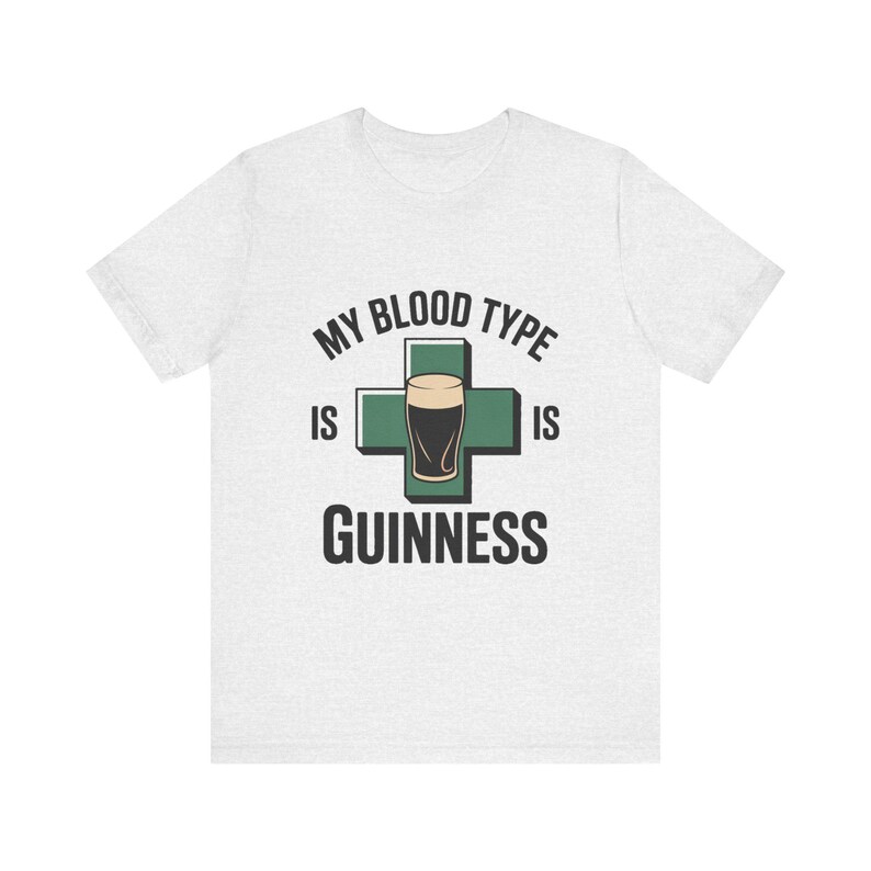 Meine Blutgruppe ist Guinness Retro St Patrick's Day Pub Shirt Bild 3