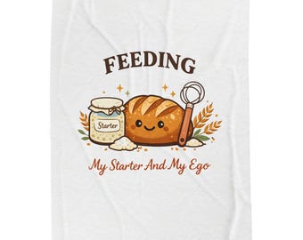 Manta con meme saludable / Ilustración de comida vintage, manta de felpa acogedora