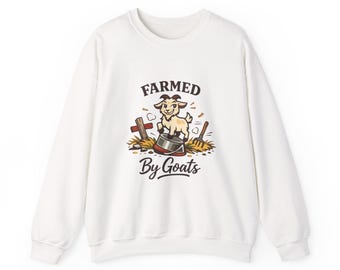 Sudadera "Cultivado por cabras" / meme del ganso gracioso, humor animal sano