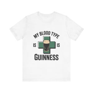 Meine Blutgruppe ist Guinness Retro St Patrick's Day Pub Shirt Bild 2