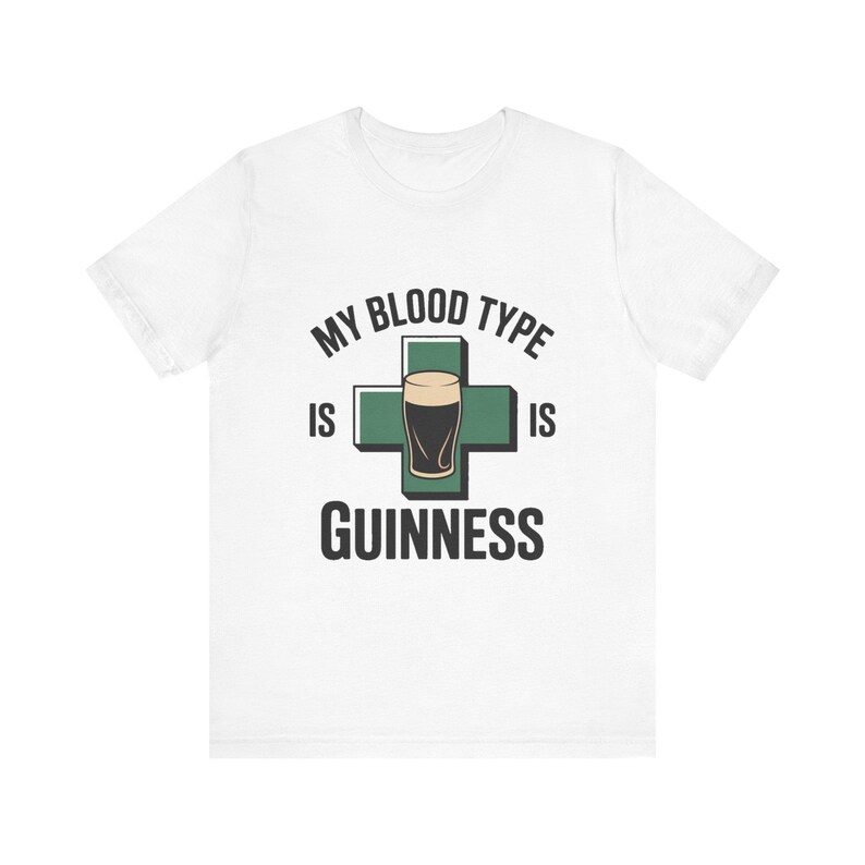 Meine Blutgruppe ist Guinness Retro St Patrick's Day Pub Shirt Bild 2