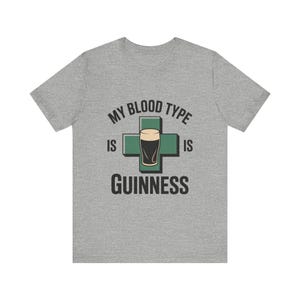 Meine Blutgruppe ist Guinness Retro St Patrick's Day Pub Shirt Bild 6