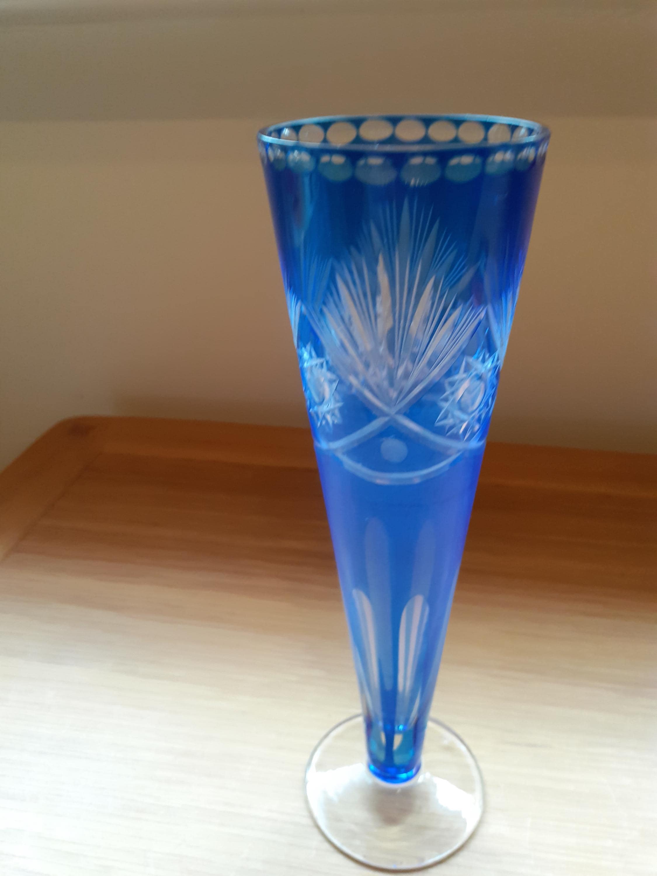 Krosno Blue Glass - Etsy UK