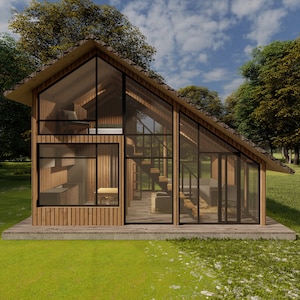 tiny house, house plan, modern house, small house, frame house, farm house, mountain house, wood house, house plan 1 bedroom, build, digital