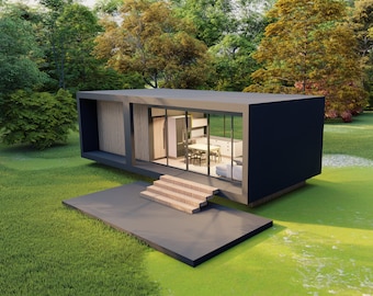 tiny house, digital house plan, 1 bedroom house, house plan 1 bedroom, concrete house, minimalist house, frame house, cabin house, airbnb