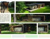 Modern 1-Bedroom House Plan: Wooden Frame Design (Digital Files)