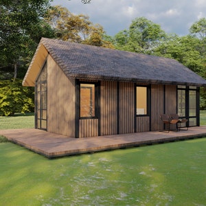 Tiny house, house plan, modern house, small house, frame house, farm house, house plan 1 bedroom, wooden house, minimalist house, digital