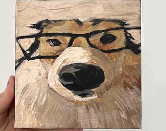 Original Dog Lover Gift, Funny Dog Art, Custom Portraits from Photo, Dog Lover Gift, Artwork Withought Frame, Unique Gift for Dog Owners