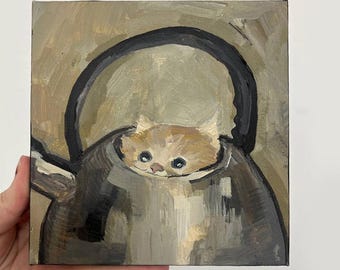 Custom Cat Lover Gift, Funny Cat Art, Custom Portraits from Photo, Pets Lover Gift, Artwork Withought Frame, Unique Gift for Pet Owners