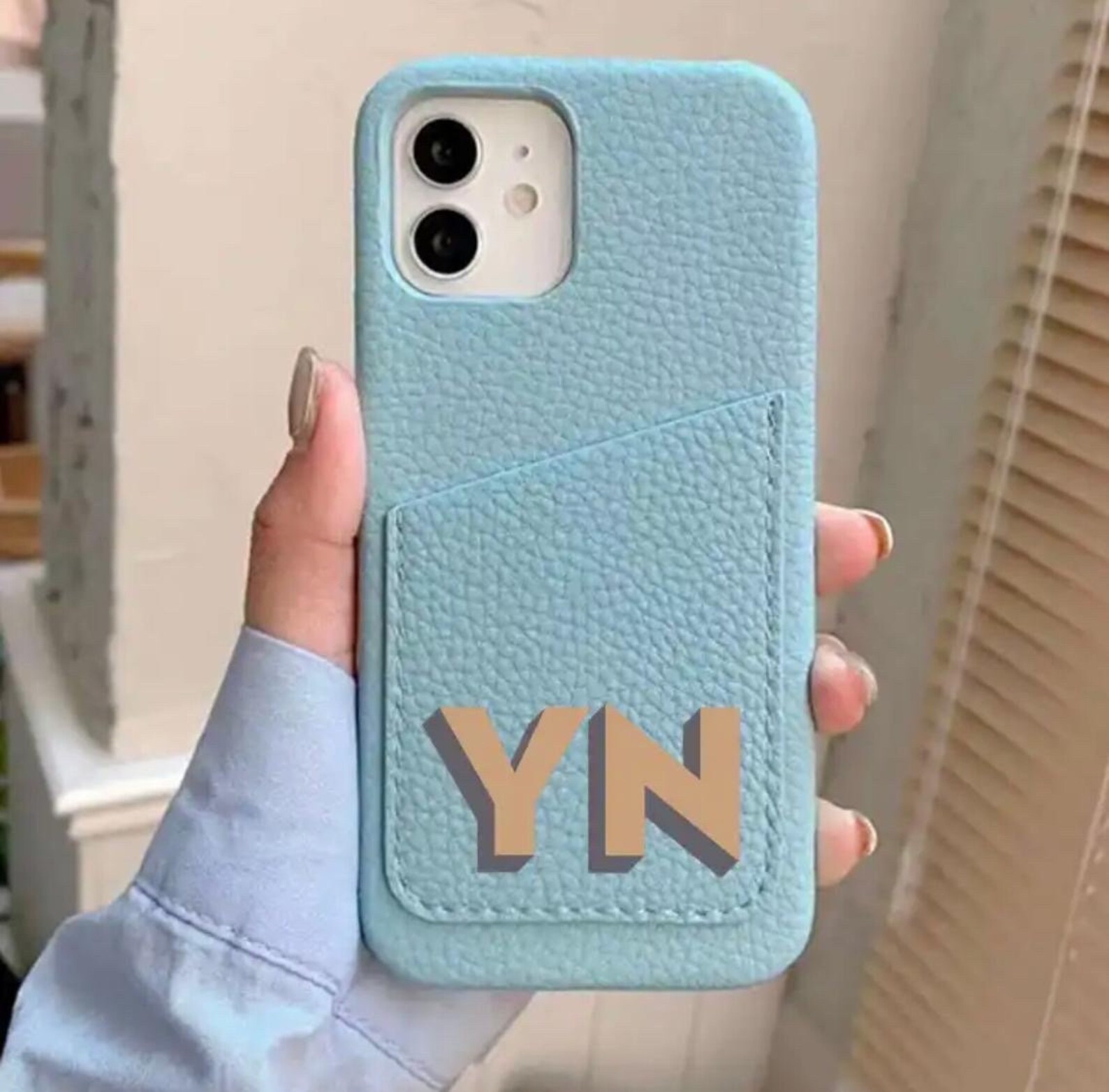 Luxury Vegan Leather Personalised Initial Phone Case Now Available for