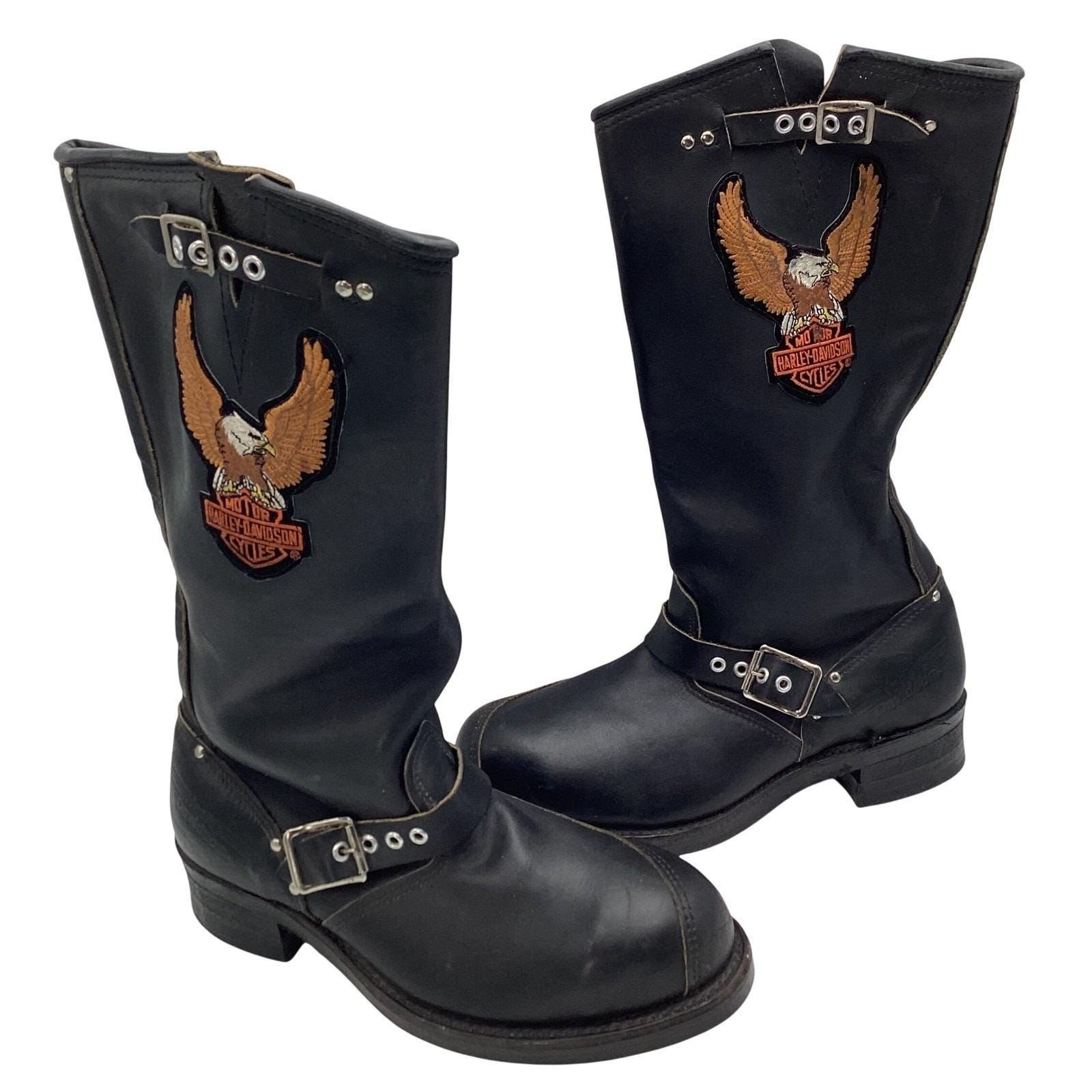 Vintage Mens Harley Davidson Boots - Etsy display picture 2