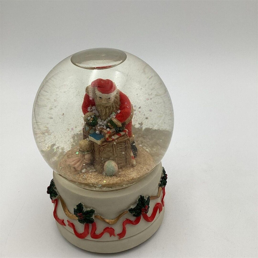 Vintage Santa Claus Musical Snow Globe Christmas Holiday Decor 5" - Etsy
