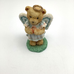 Angie Bear Angel Figurine By Hamilton Gifts 1992 &quot;I Brought The Star&quot; Collectible Resin 4.5&quot; Tall