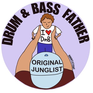 Sticker vader drum & bass