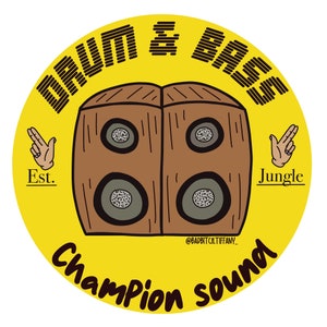 Drum & Bass Champion Sound-sticker