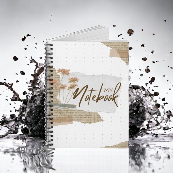 High-quality spiral notebook 6x8 lined - Stylish design, durable & practical