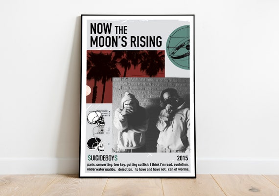 Suicideboys, Now the Moon's Rising, Music, Album, Digital Poster, Trendy  Lyrics, Gift, Rap 