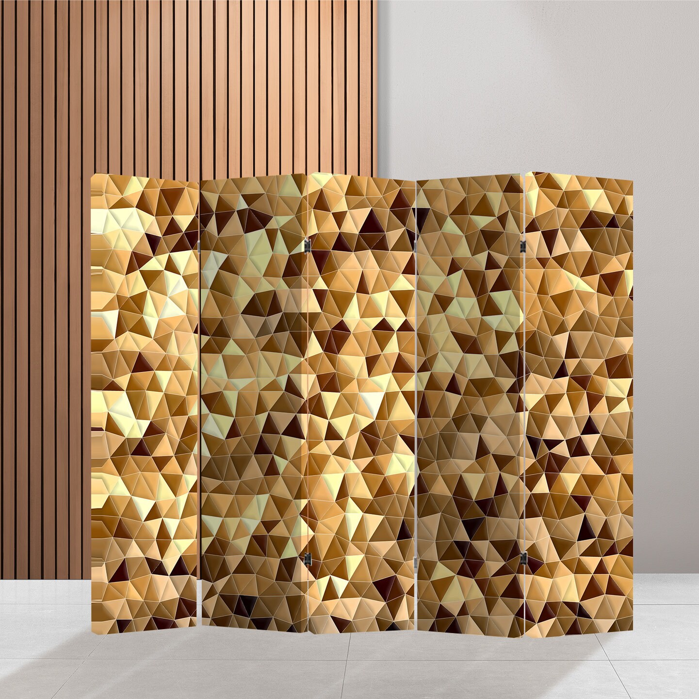 Yellow File Partition Yellow Geometric Shapes Screen Room Divider Panel Abstract Partition ...