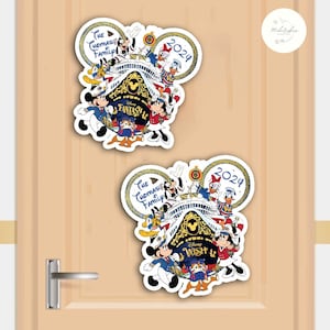 Personalized Disney Cruise 2024 Magnet, Mickey and Friends, Disney Family Cruise Trip 2024, Disney Fantasy Wish Cruise Ship Stateroom Doors