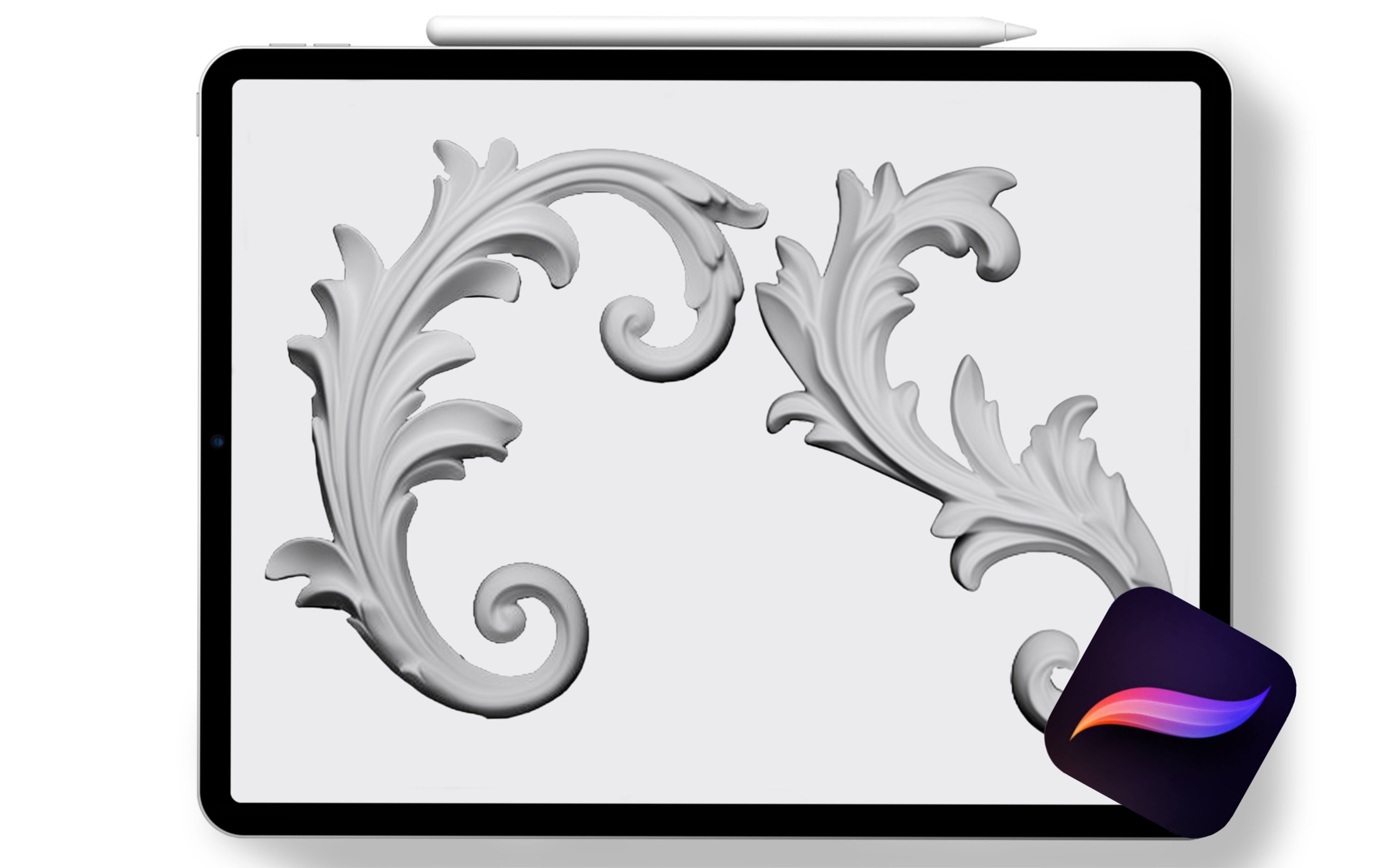 Procreate Religious Designs, Realism Stamps, Tattoo Reference