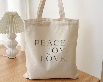 Jute bag with a Christmas motif | Organic cotton tote bag | Fabric bag Christmas design | Sustainable shopping bag