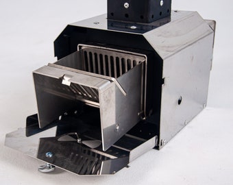 Pellet burner with gravity feed of pellets, which can be installed on any wood stove or boiler! Powerful non-electric pellet burner 25KW!