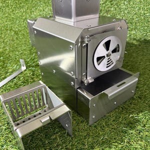 Quemador de pellets por gravedad, no eléctrico, para estufa o caldera. Potencia del quemador: 5-15 kilovatios. ¡El quemador está fabricado en acero inoxidable!