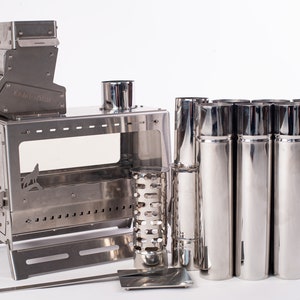Pellet stove for a tent or camper! Mini pellet burner for outdoor camping! Pellet burner! Wood stove!