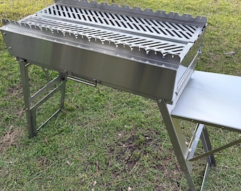 Tragbarer Grill ! Toller Grill für unterwegs! Gartengrill ! Feuerstelle mit Grillrost! Grill, Mangal!