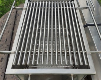 GRILL grate! Plancha, grill pan or barbecue pan! Stainless steel fryer!