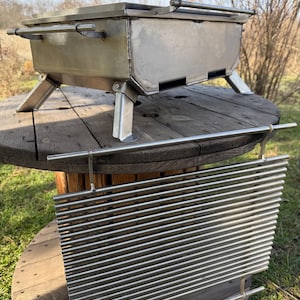 BBQ! Mangal! Grill hibachi! Wood grill!Heavy grill with a powerful grill and a frying pan!