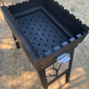 Mangal, barbecue suitcase made of stainless steel! Portable grill! BBQ!