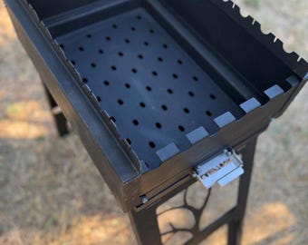 Mangal, barbecuekoffer van roestvrij staal! Draagbare barbecue! Barbecueën!