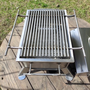 Hexagonal Hibachi Grill! Camping grill! Fire bowl, tabletop grill, barbecue! BBQ!