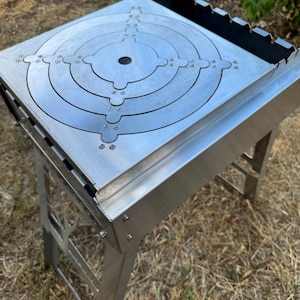 Portable grill! BBQ! Barbecue suitcase made of stainless steel!Fire pit!