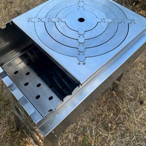 Mangal! Barbecue suitcase made of stainless steel! Portable grill! BBQ!