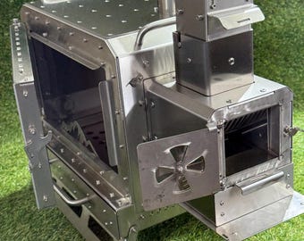Wood-burning fireplace for a tent! Mini pellet stove! Camping fireplace! Stainless steel camp stove ! Camping pellets stove!